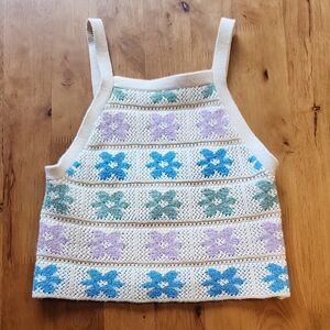 Hippie Rose | Multicolor Knit Top Size S